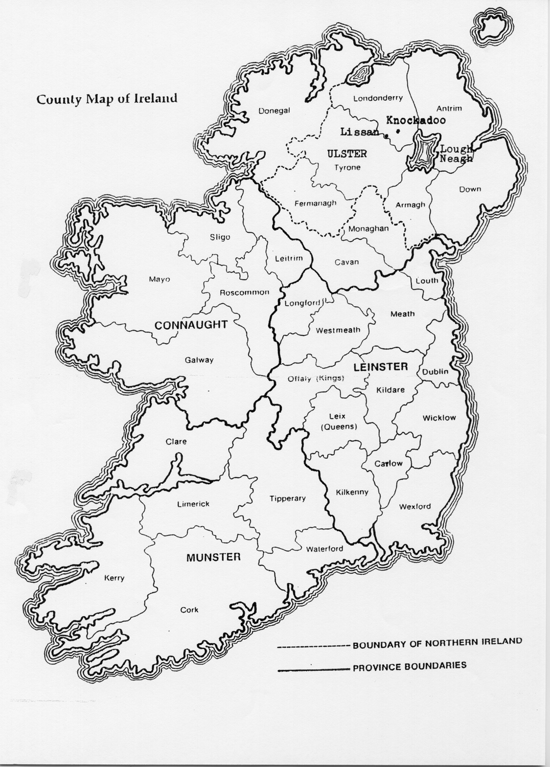 physical-map-of-ireland-ezilon-maps